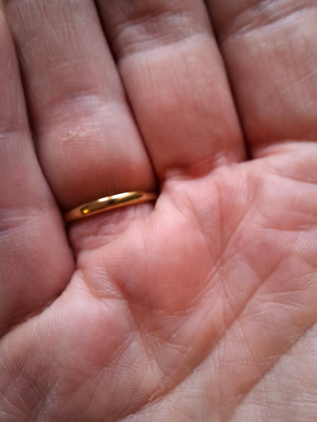Adjustable stainless steel gold Caesar's crown ring
