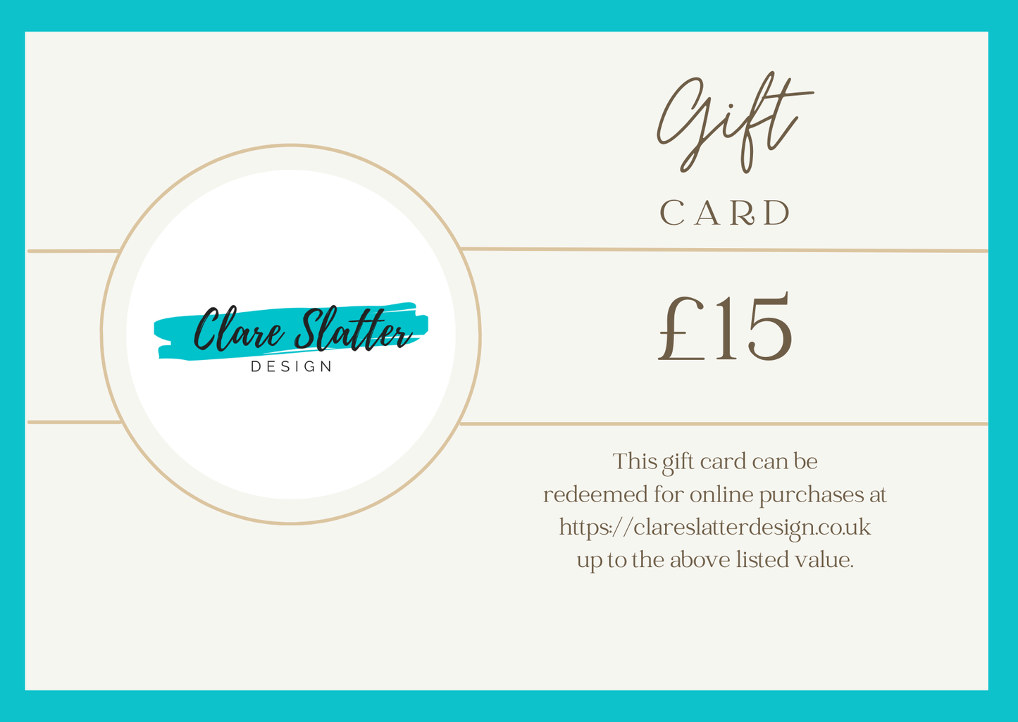 Gift card options