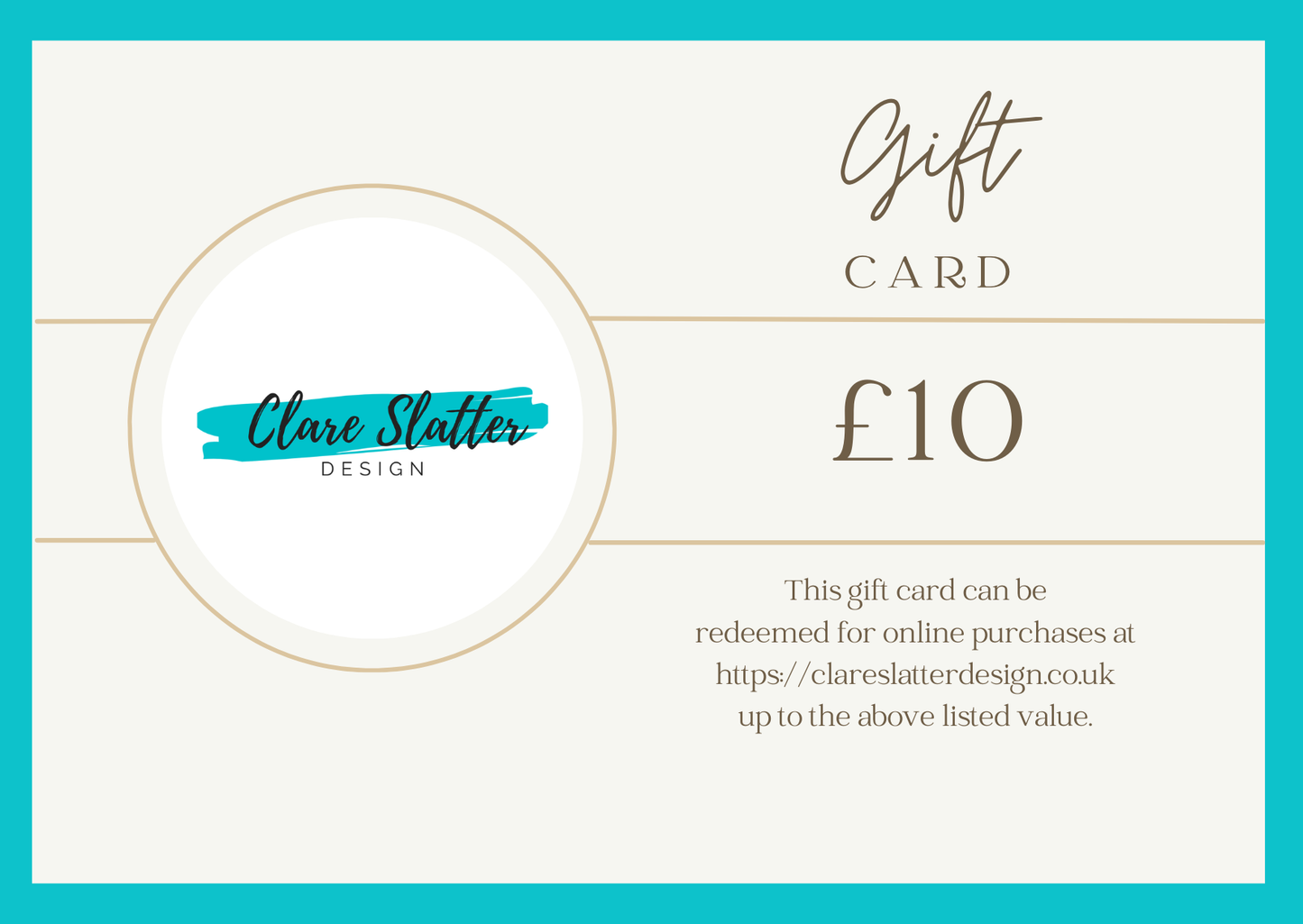 Gift card options