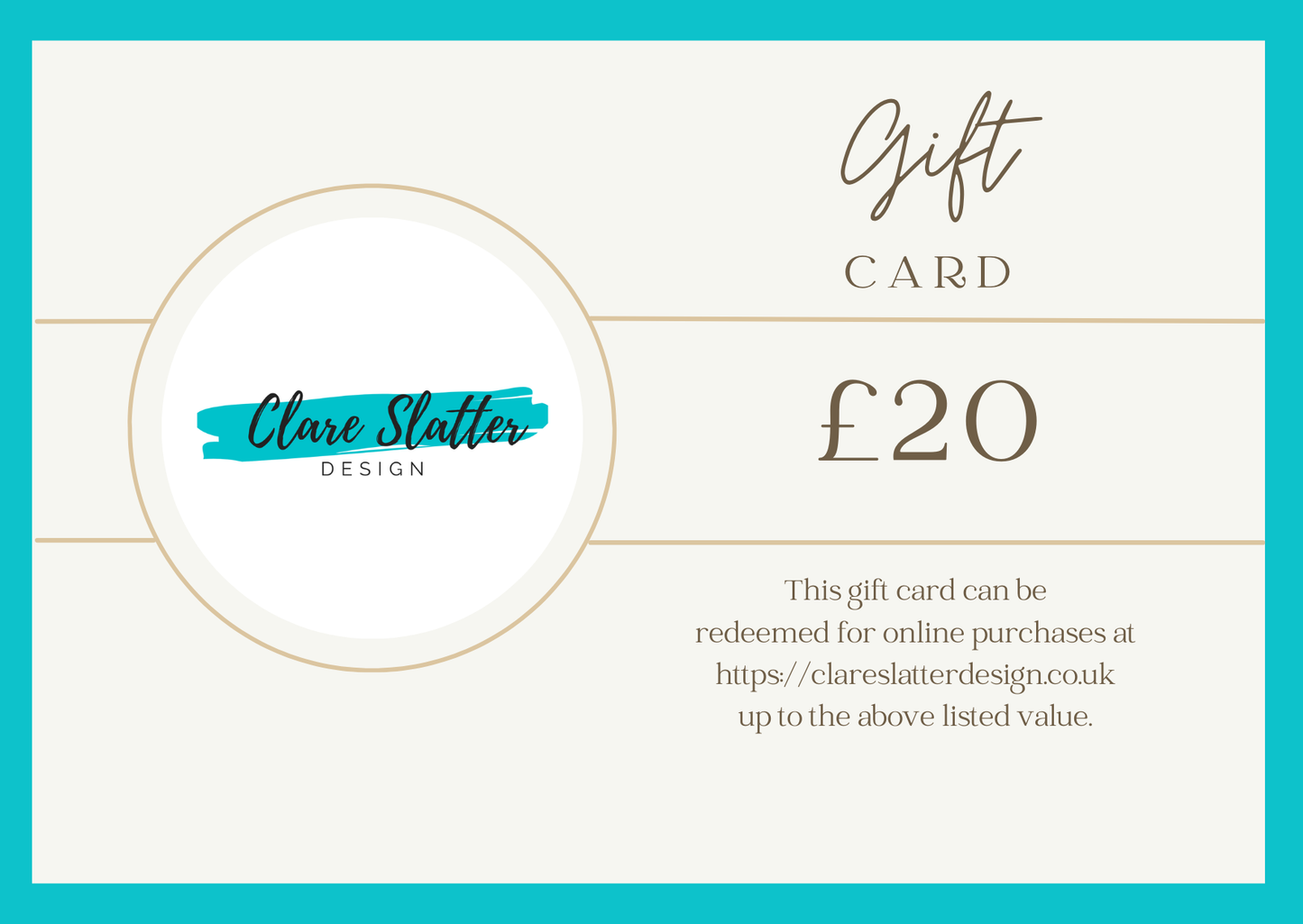 Gift card options