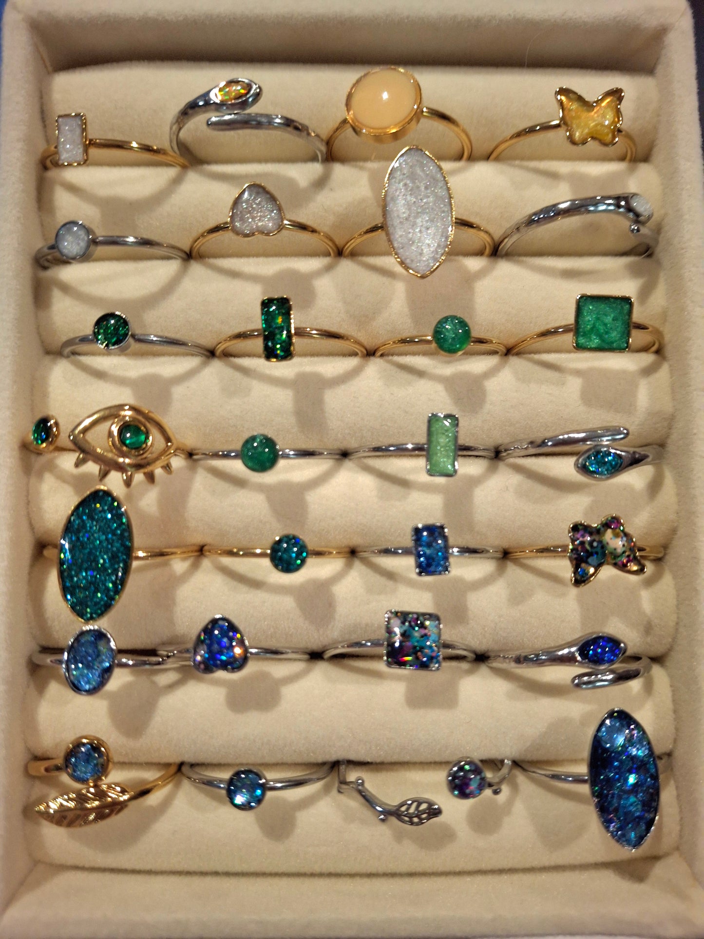 Stacking rings trio workshop-Paintbox Studio, Cleethorpes, 25th June (£15 deposit, full cost £36)