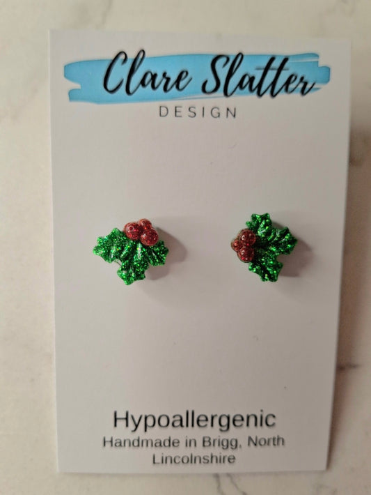 Holly stud earrings