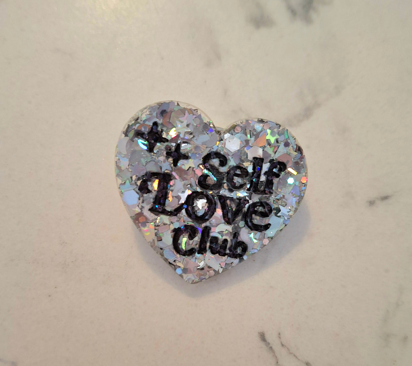 Self love club pin bagde