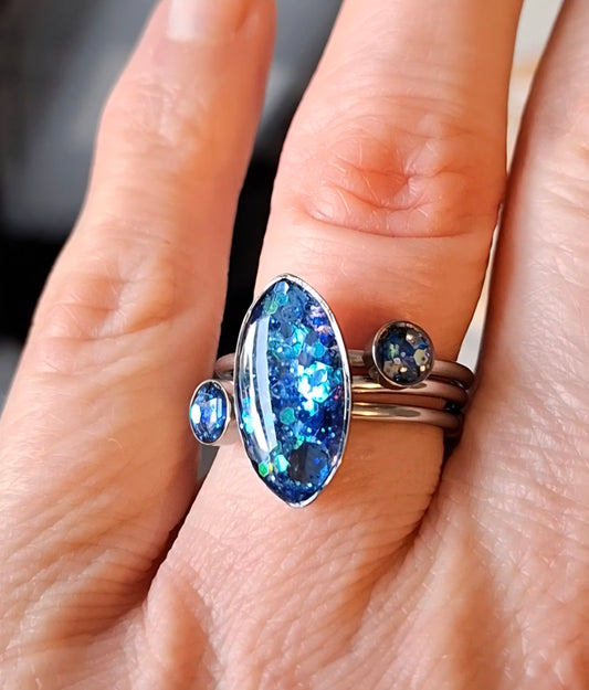 Stacking ring trio