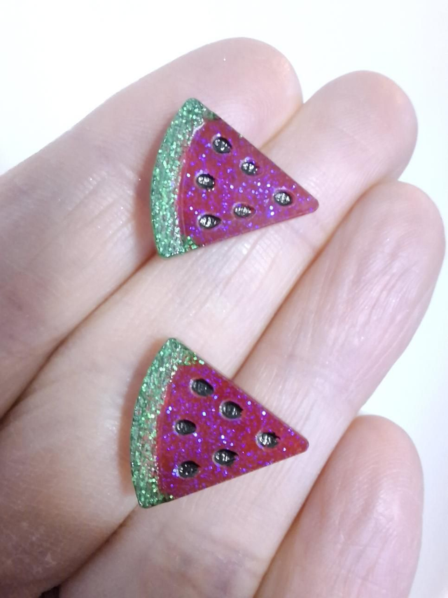 Watermelon fruit slice studs